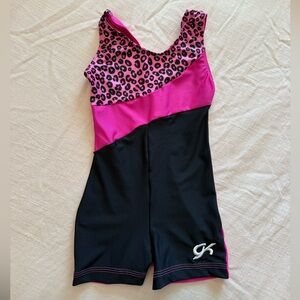 Pink and Black Leopard Print GK Gymnastics Leotard